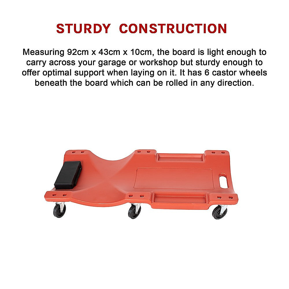 Masonry Tools: 92cm Professional Rolling Mechanics Car Creeper Crawler Board Under Car Tool