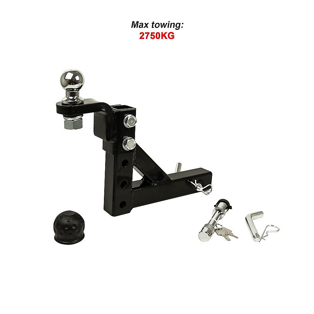 Masonry Tools: Adjustable Tow Bar Tongue Hitch 50mm Ball Drop for Trailer Caravan