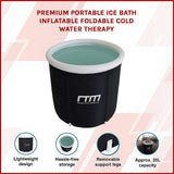 Gym Equipment & Accessories: Premium Portable Ice Bath Inflatable Foldable Cold Water Therapy