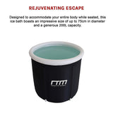 Gym Equipment & Accessories: Premium Portable Ice Bath Inflatable Foldable Cold Water Therapy