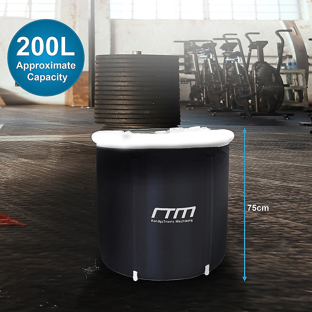 Gym Equipment & Accessories: Premium Portable Ice Bath Inflatable Foldable Cold Water Therapy