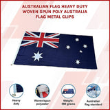 Canopies & Gazebos: Australian Flag Heavy Duty Woven Spun Poly Australia Flag Metal Clips