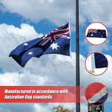 Canopies & Gazebos: Australian Flag Heavy Duty Woven Spun Poly Australia Flag Metal Clips