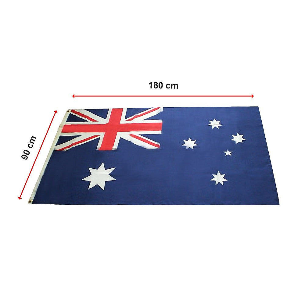 Canopies & Gazebos: Australian Flag Heavy Duty Woven Spun Poly Australia Flag Metal Clips
