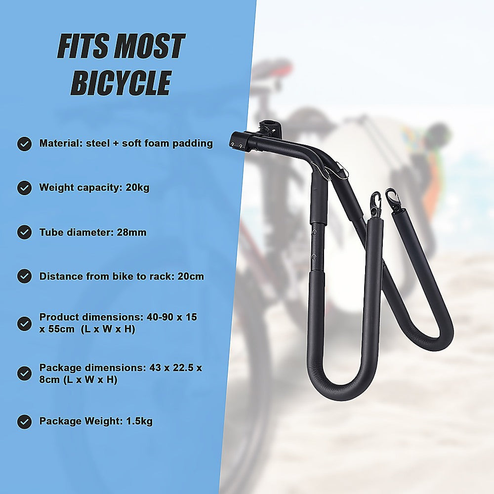 Caravan Accessories: Adjustable Surfboard Skimboard Bicycle Rack Carrier