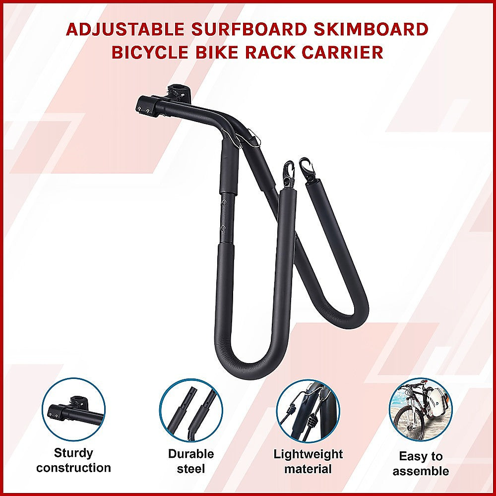 Caravan Accessories: Adjustable Surfboard Skimboard Bicycle Rack Carrier