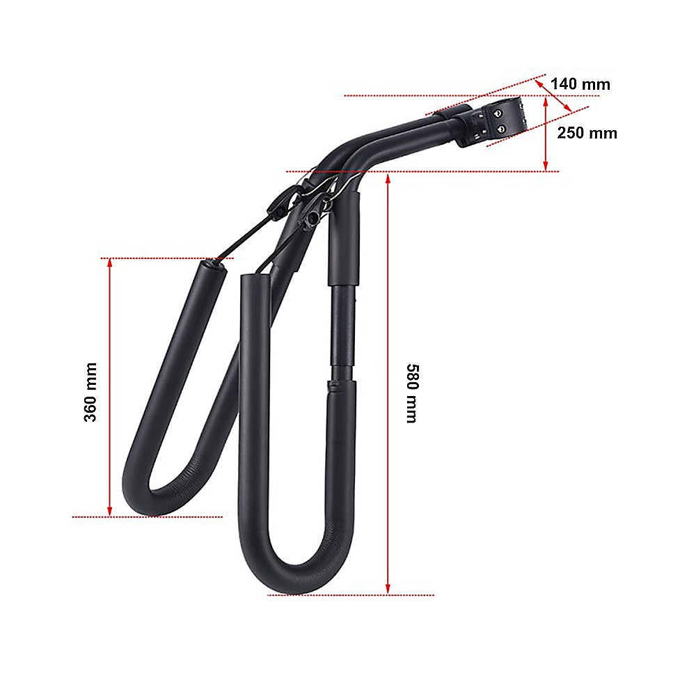 Caravan Accessories: Adjustable Surfboard Skimboard Bicycle Rack Carrier