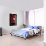 Picture Frames: Wall Display/Case Lockable Rack 80cm Football Basketball Jersey Storage Box