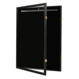 Picture Frames: Wall Display/Case Lockable Rack 80cm Football Basketball Jersey Storage Box