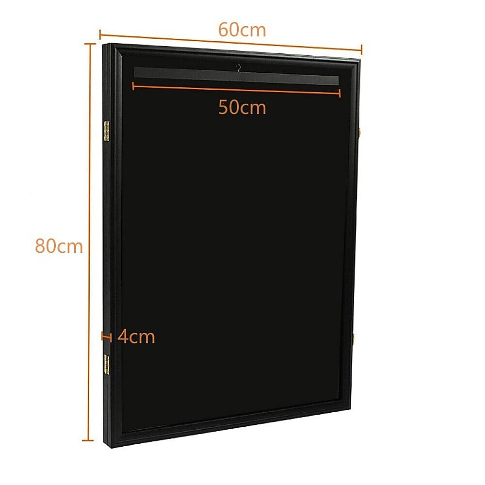 Wall Mounted Lockable Jersey Display Case 80cm Sports Memorabilia Storage Box For Football And Basketball Shirts