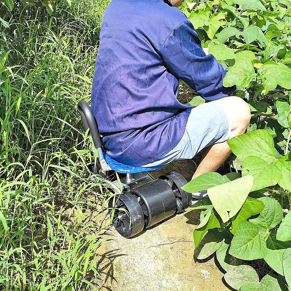 Gardening Accessories: Gardening Seat Portable Height Adjustable Folding Stool Kneeling Pad