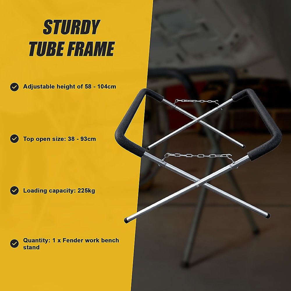 Fender Work Stand Adjustable Panel Repair Stand Spray Painting & Beating Bench 225kg