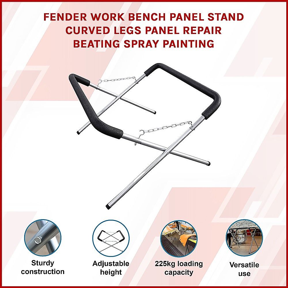 Fender Work Stand Adjustable Panel Repair Stand Spray Painting & Beating Bench 225kg