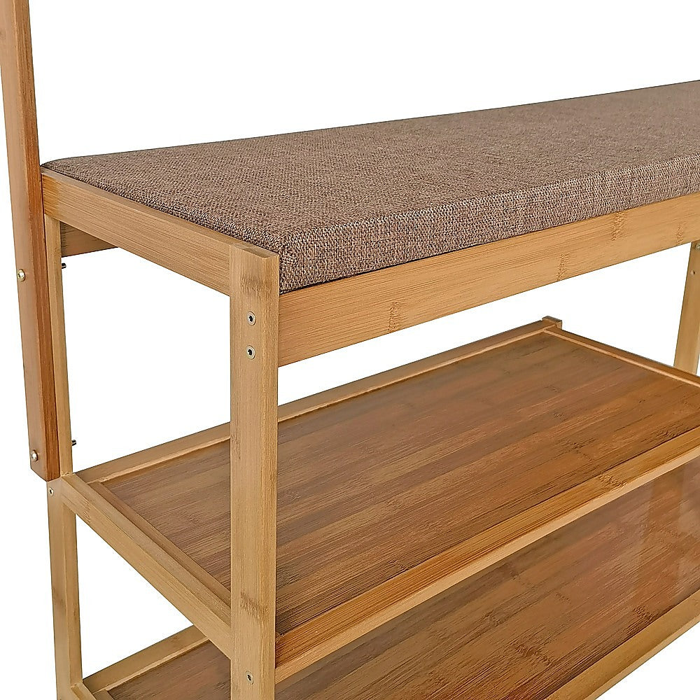 Coat Racks: 97x168cm Hallway Bench Coat Rack Stand Multifunctional Hall Shelf Entryway