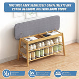 Shoe Storage: Shoe Stool Storage Rack Cabinet Multifunctional Space Saving