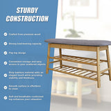 Shoe Storage: Shoe Stool Storage Rack Cabinet Multifunctional Space Saving