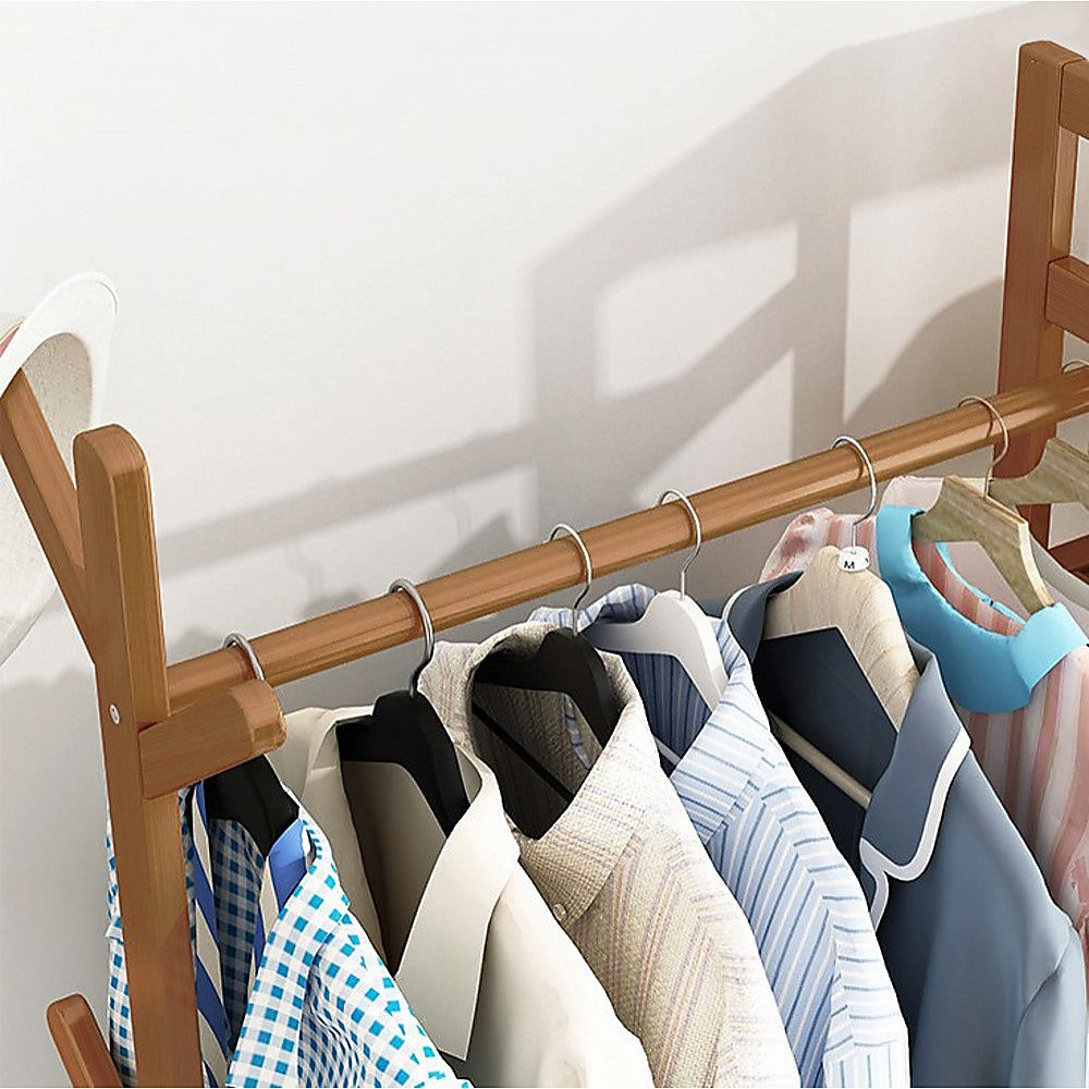 Clothing & Wardrobe Storage: 165x70cm Clothes Rack Stand Storage Shelves Modern Coat Tree