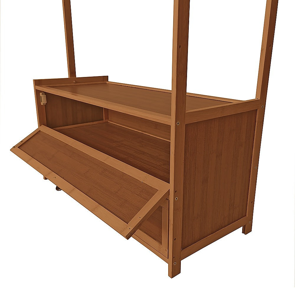 Clothing & Wardrobe Storage: 165x70cm Clothes Rack Stand Storage Shelves Modern Coat Tree