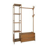 165x100cm Clothes Rack Stand Storage Shelves Modern Coat Tree