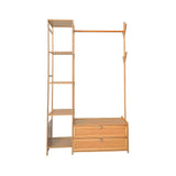 165x100cm Clothes Rack Stand Storage Shelves Modern Coat Tree