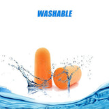 Bath Additives: Foam Ear Plugs Disposable 200 Pairs Noise Cancelling Plane Sleep Snoring