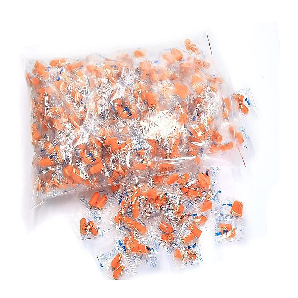 Bath Additives: Foam Ear Plugs Disposable 200 Pairs Noise Cancelling Plane Sleep Snoring