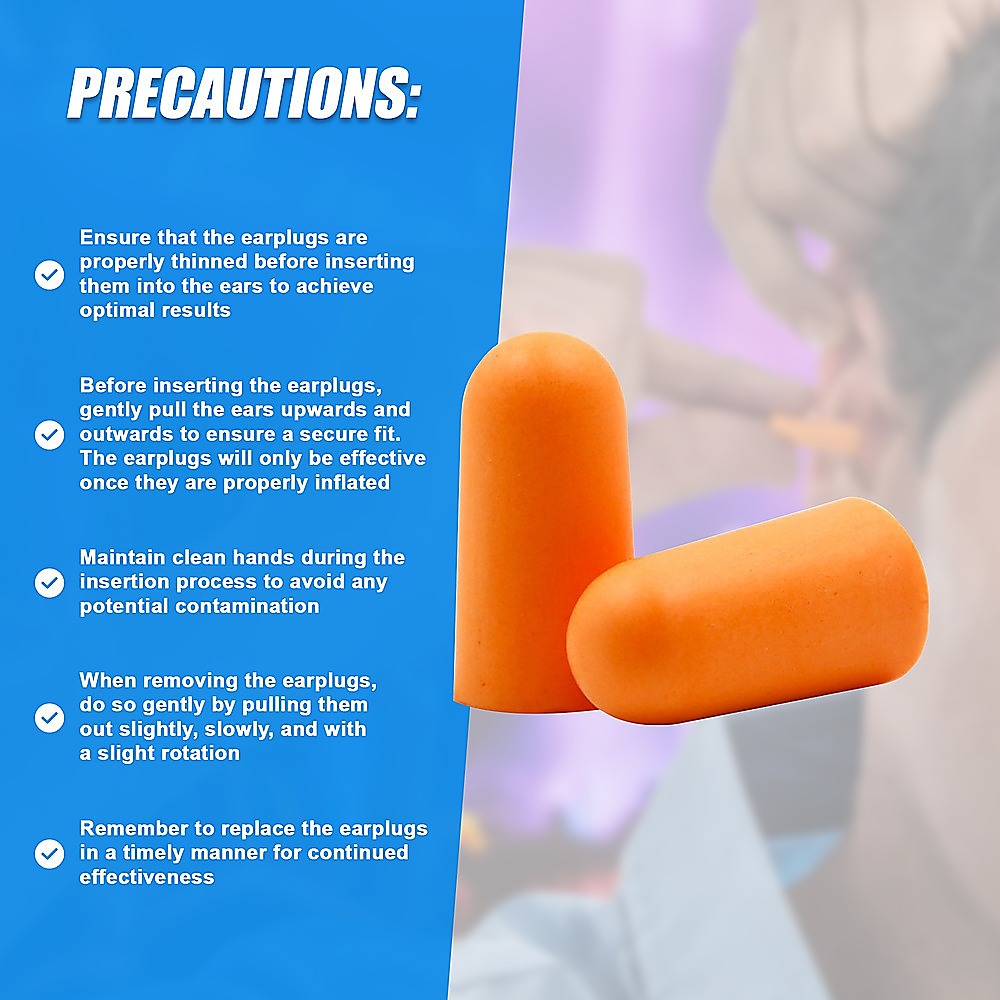 Bath Additives: Foam Ear Plugs Disposable 200 Pairs Noise Cancelling Plane Sleep Snoring