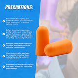 Bath Additives: Foam Ear Plugs Disposable 200 Pairs Noise Cancelling Plane Sleep Snoring