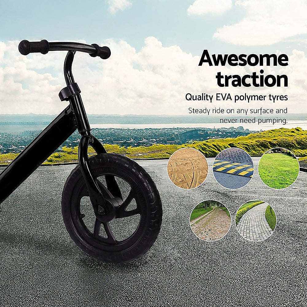 Activity Toys: Kids Ride On Push Bike Balance Bicycle with Training Wheels for Toddlers