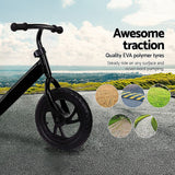 Activity Toys: Kids Ride On Push Bike Balance Bicycle with Training Wheels for Toddlers