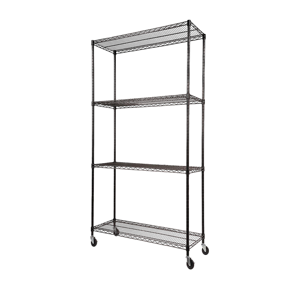 Storage Cabinets: Modular Wire Storage Shelf 900 x 350 x 1800mm Steel Shelving