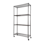 Storage Cabinets: Modular Wire Storage Shelf 900 x 350 x 1800mm Steel Shelving