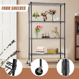Storage Cabinets: Modular Wire Storage Shelf 900 x 350 x 1800mm Steel Shelving