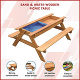 Activity Toys: Sand & Water Wooden Picnic Table
