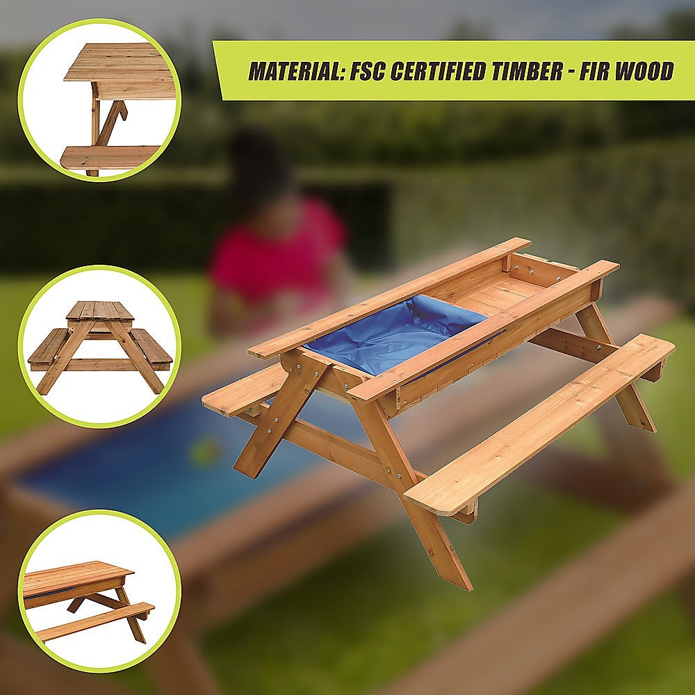 Activity Toys: Sand & Water Wooden Picnic Table