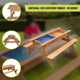 Activity Toys: Sand & Water Wooden Picnic Table
