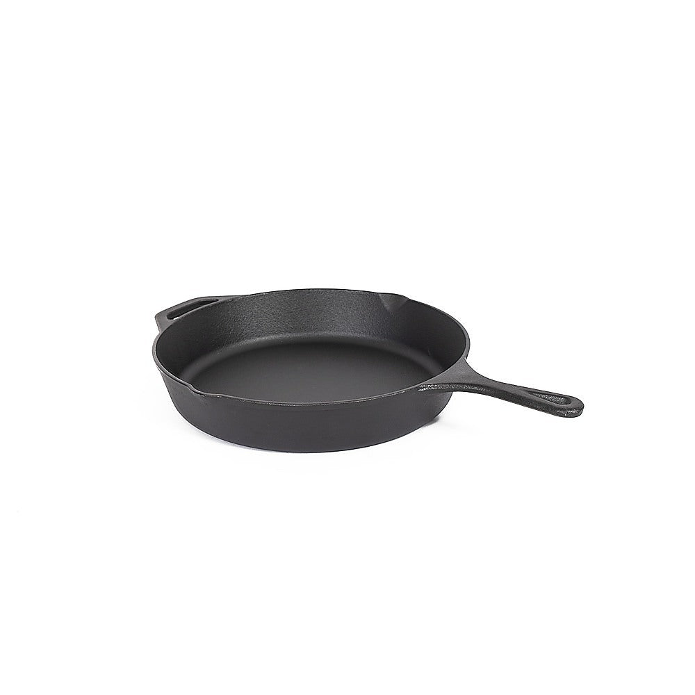 Skillets & Frying Pans: Non-stick Frying Pan Cast Iron Steak Skillet Round BBQ Grill Cookware 30cm
