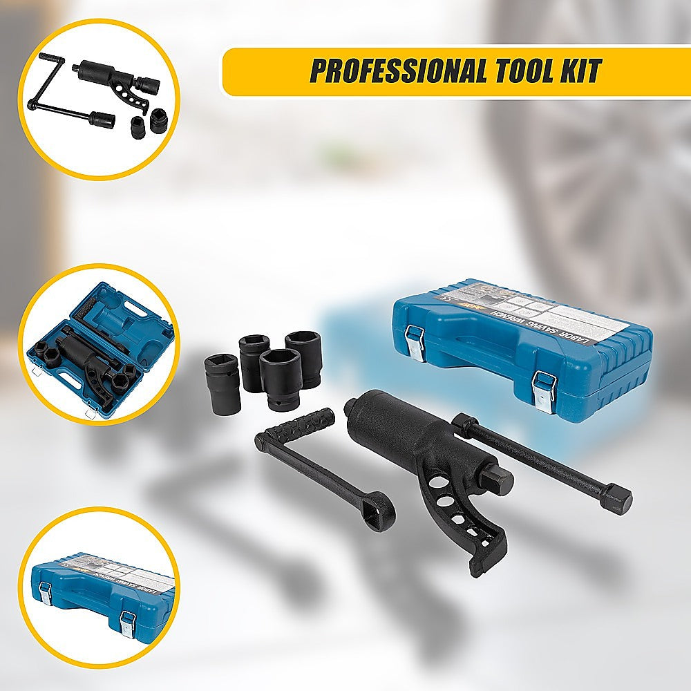 Masonry Tools: 1:58 Torque Multiplier Set Wrench Lug Nut Labour Saving Lugnuts 4 Sockets