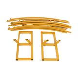 260cm Gold Metal Wedding Arch Round Balloon Birthday Party