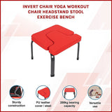 Yoga & Pilates: Invert Chair Yoga Workout Chair Headstand Stool Exercise Bench
