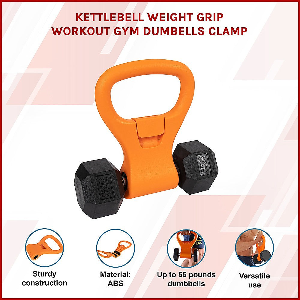 Gym Equipment & Accessories: Kettlebell Weight Grip Workout Gym Dumbells Clamp