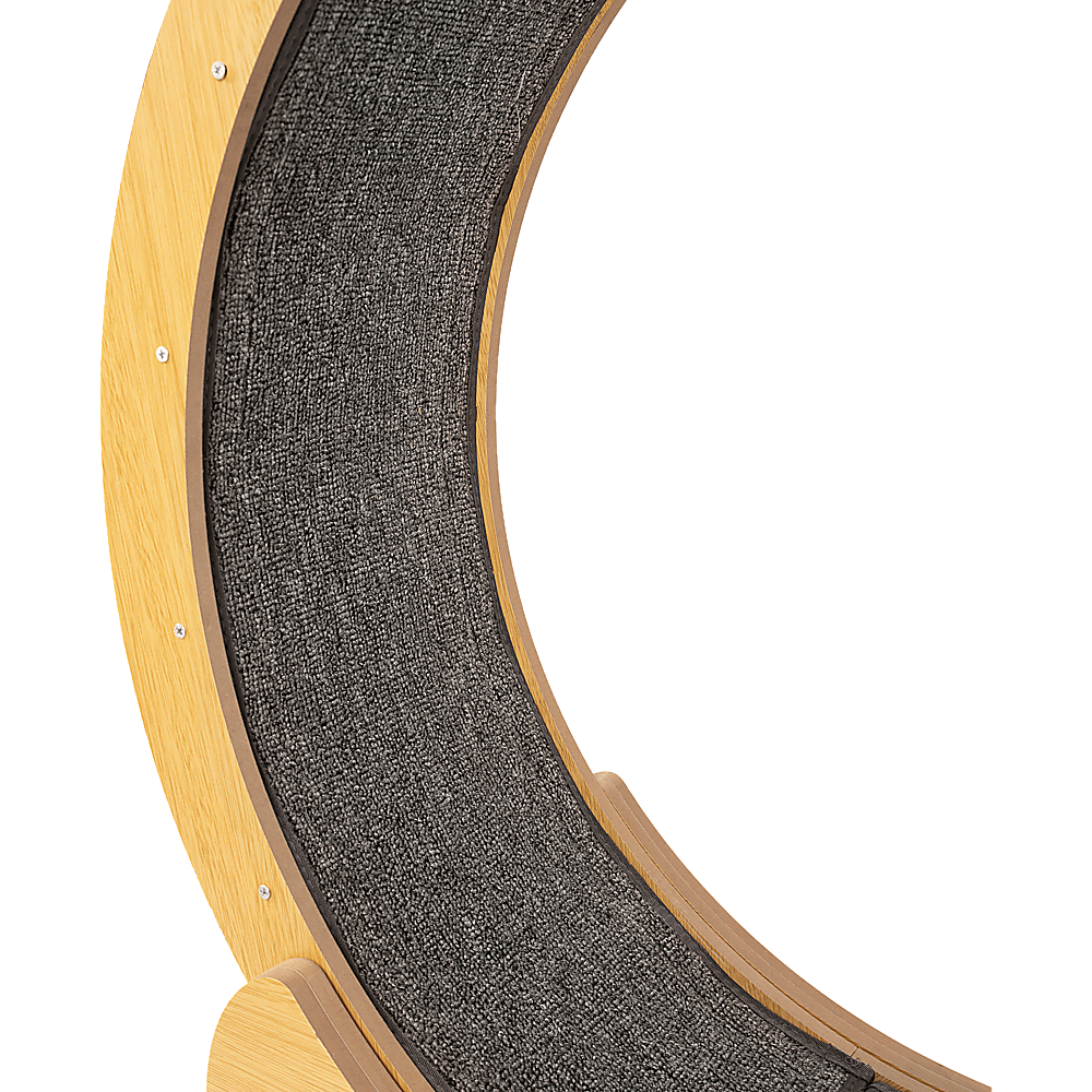 Cat Toys: Cat Running Wheel w/ Carpet Runway Cat Exercise Wheel for Fitness Cat Treadmill