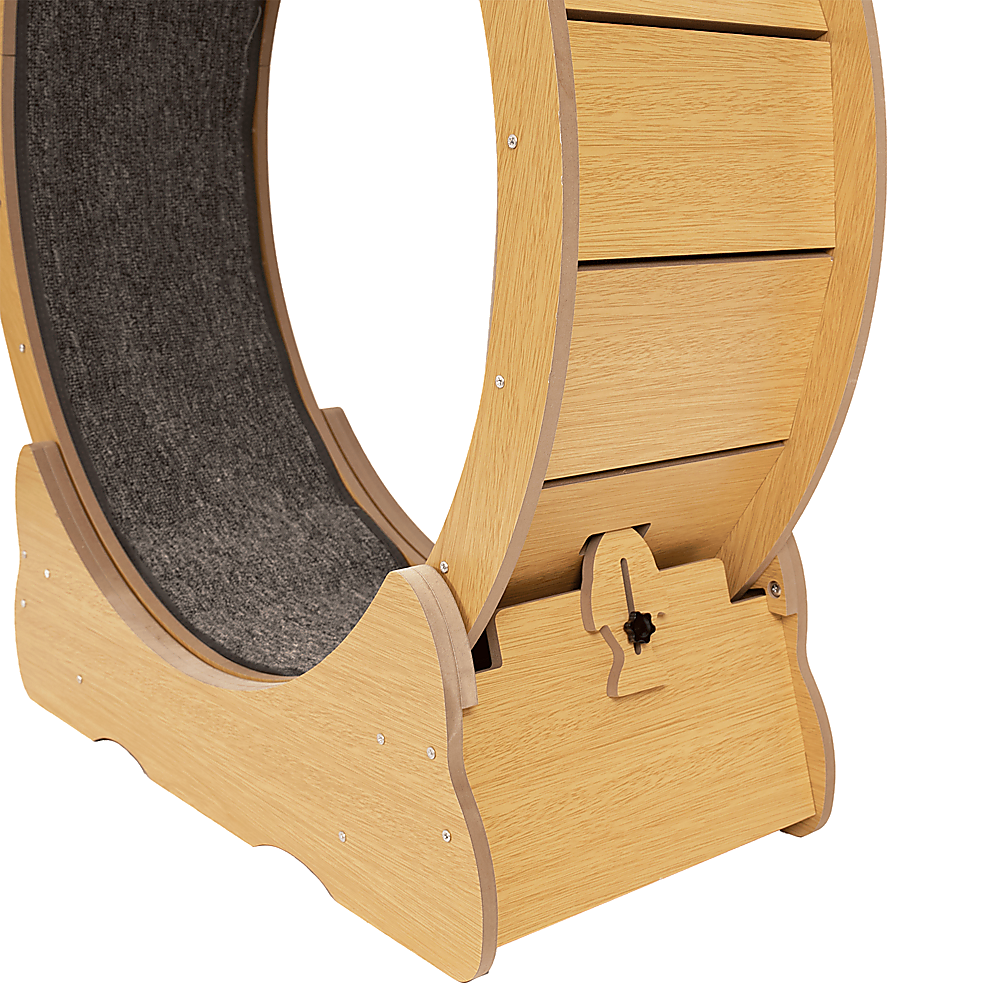 Cat Toys: Cat Running Wheel w/ Carpet Runway Cat Exercise Wheel for Fitness Cat Treadmill