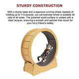 Cat Toys: Cat Running Wheel w/ Carpet Runway Cat Exercise Wheel for Fitness Cat Treadmill