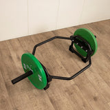 Gym Equipment & Accessories: Barbell Olympic Trap Bar Hex Shrug Deadlift