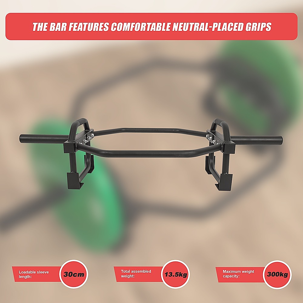 Gym Equipment & Accessories: Barbell Olympic Trap Bar Hex Shrug Deadlift