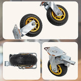 Ladders & Scaffolding: Castor Wheels 4 x 6" 150mm Swivel Silent Caster 2 Brakes 800KG
