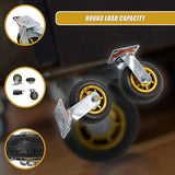 Ladders & Scaffolding: Castor Wheels 4 x 6" 150mm Swivel Silent Caster 2 Brakes 800KG
