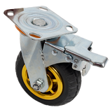 Ladders & Scaffolding: Castor Wheels 4 x 6" 150mm Swivel Silent Caster 2 Brakes 800KG