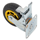 Ladders & Scaffolding: Castor Wheels 4 x 6" 150mm Swivel Silent Caster 2 Brakes 800KG